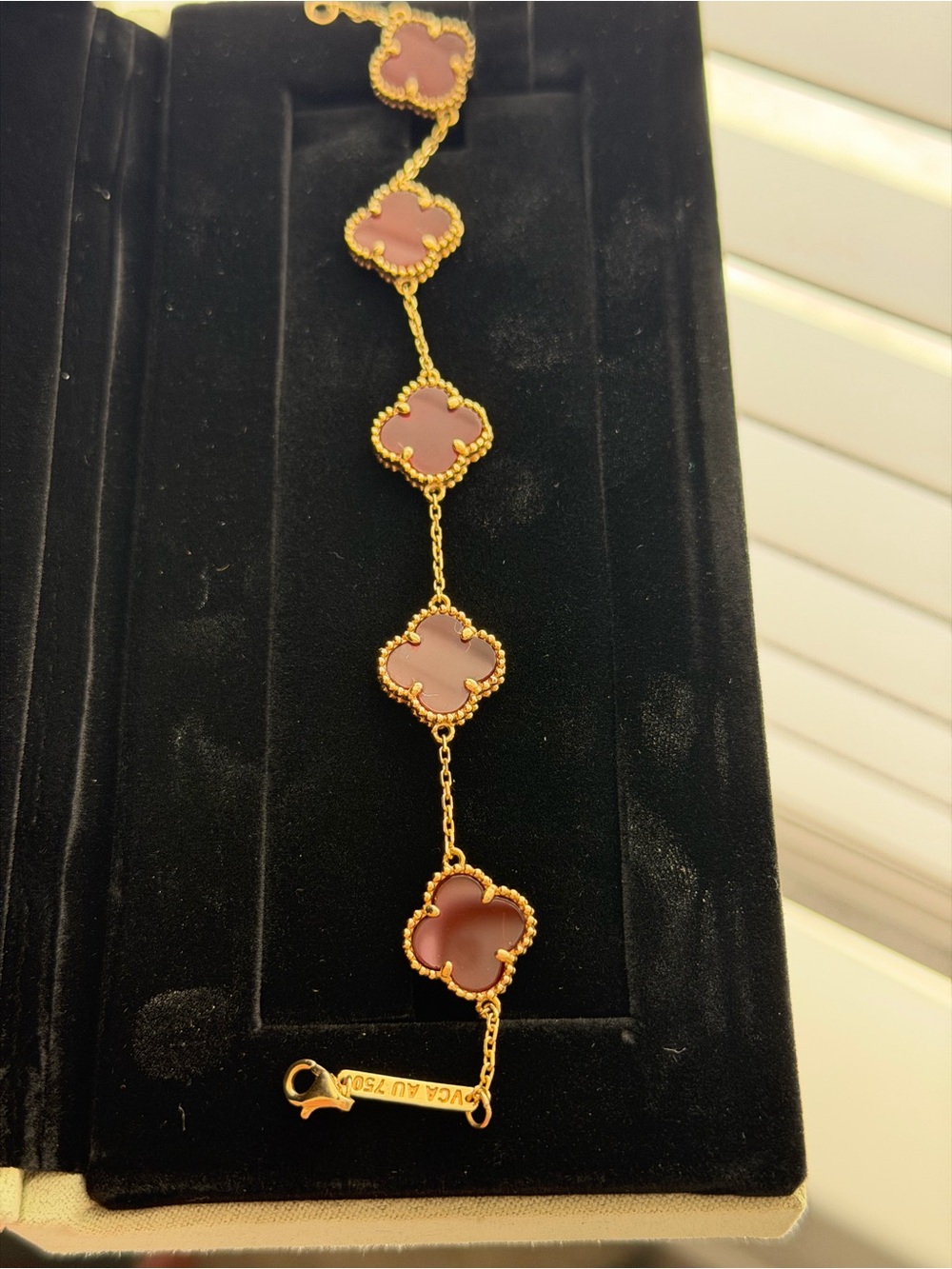 Solid Gold 18kt Clover Bracelet